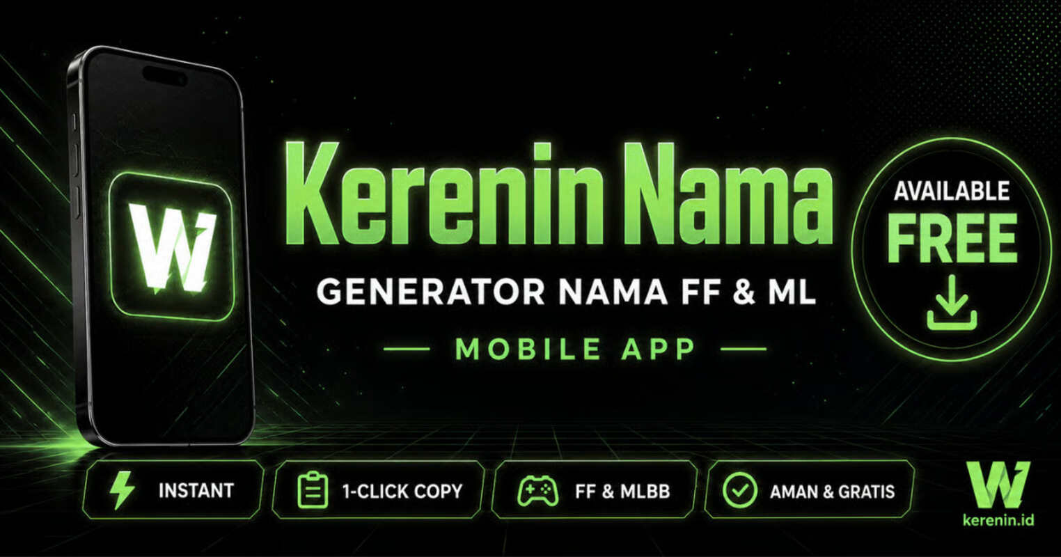 Aplikasi Nama Keren FF dan ML Dibahas oleh 5 Content Creator Gaming Indonesia dalam Sepekan