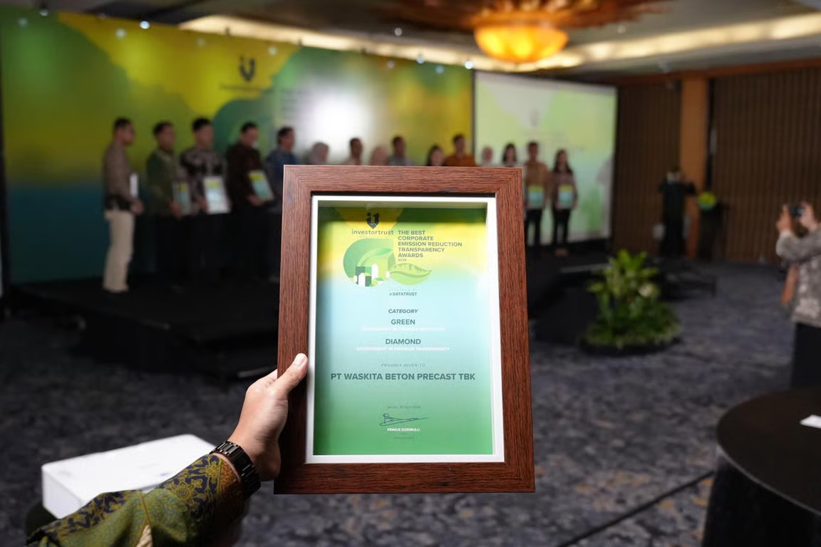 Konsisten Jalankan Praktik Keberlanjutan, WSBP Raih Penghargaan Pada Ajang The Best Corporate Transparency and Emission Reduction Awards 2026