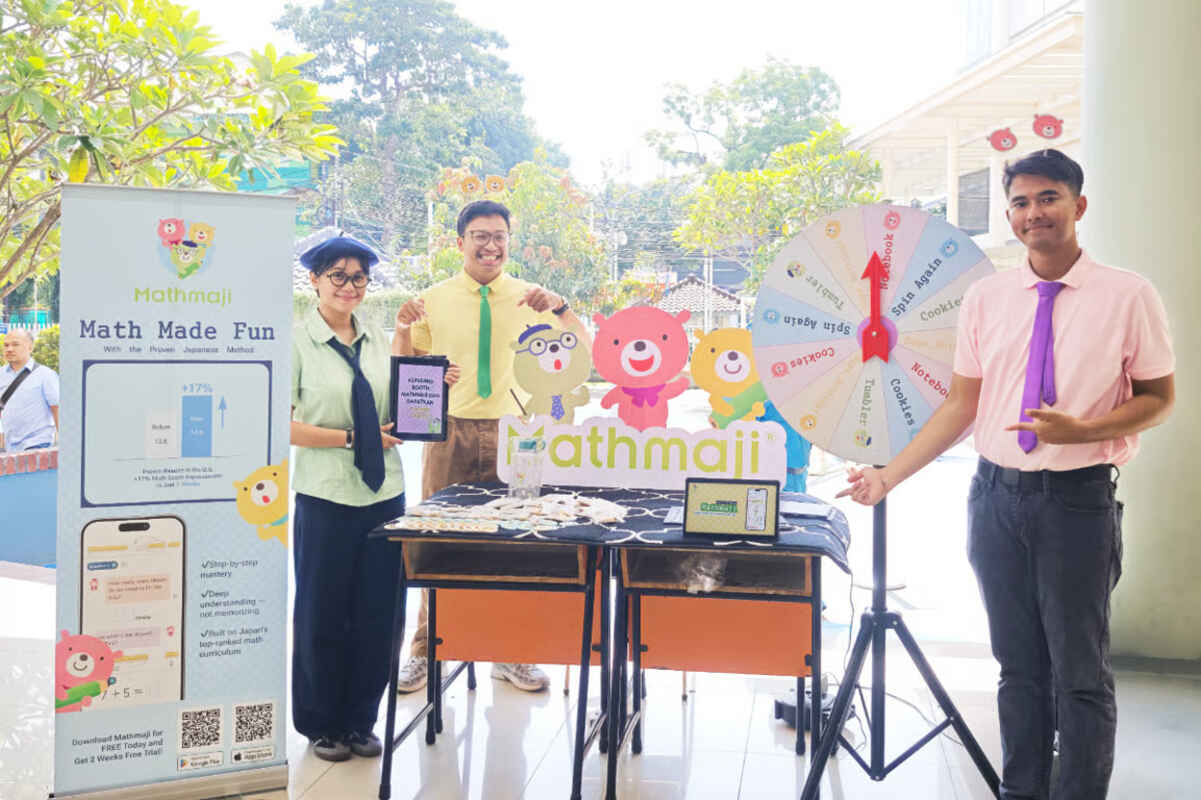 Mathmaji, aplikasi pembelajaran matematika global bergaya Jepang, meraih respons positif di Mid Term Fair Indonesia