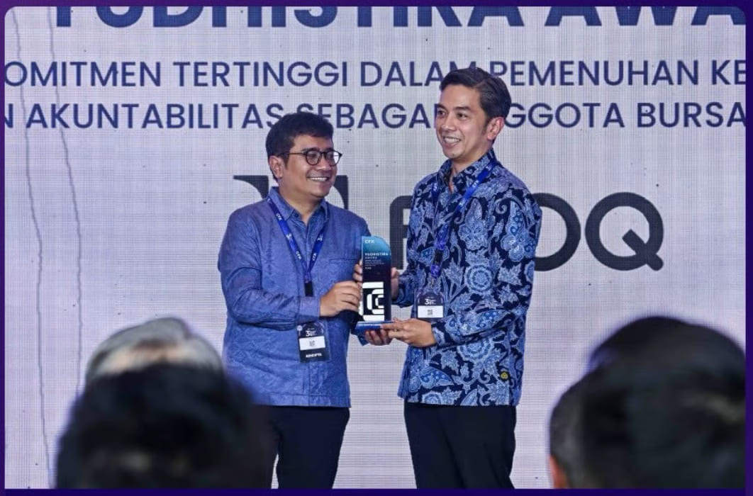 FLOQ Raih Penghargaan Yudhistira dari CFX atas Akuntabilitas dan Integritas Tertinggi