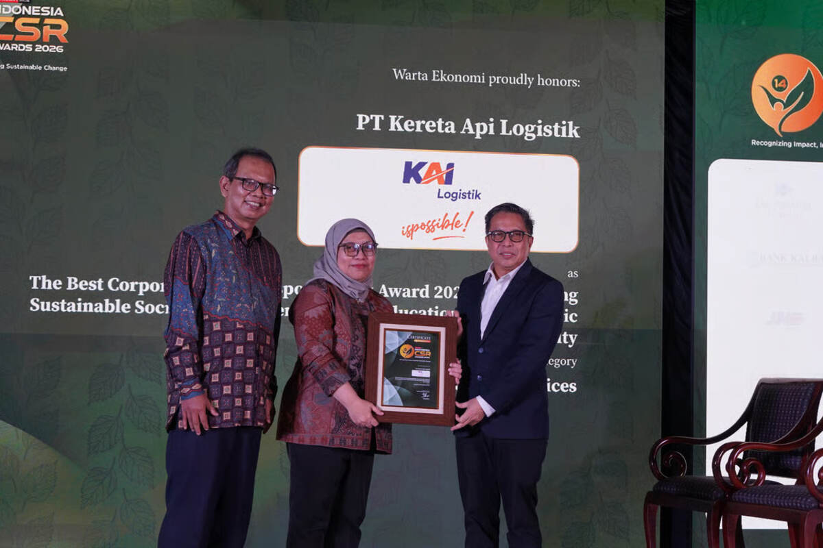 Komitmen Terhadap Keberlanjutan, KAI Logistik Raih Indonesia CSR Awards 2026