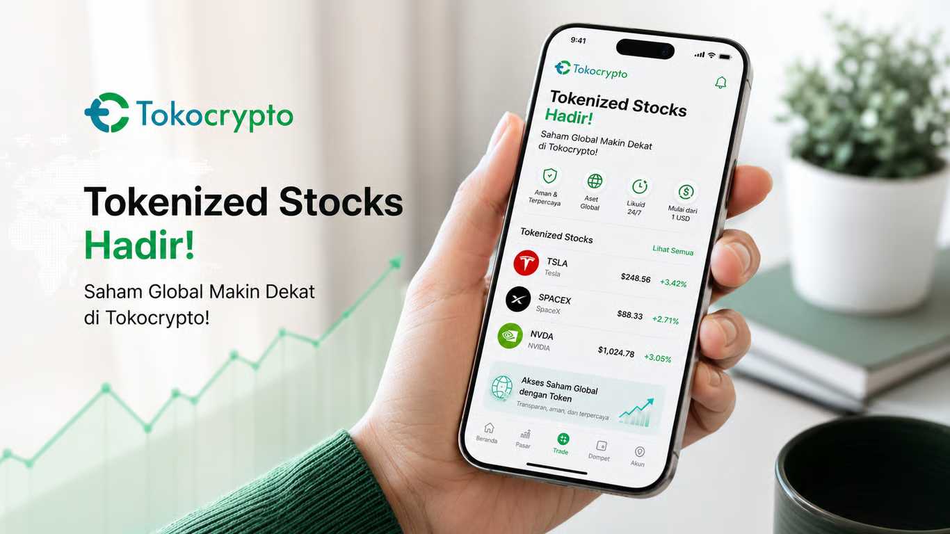 Tokocrypto Buka Akses Saham NVIDIA hingga SpaceX Lewat Kripto