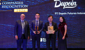 Dupoin Futures Raih Penghargaan Top Futures Broker 2026 dari Bloomberg Technoz bersama Indonesia Data