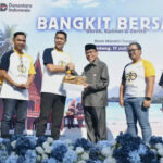 Wawako Padang dalam acara 'Bangkit Bersama, Gerak, Kuliner, Cerita' yang diselenggarakan Bank Mandiri Taspen (1)