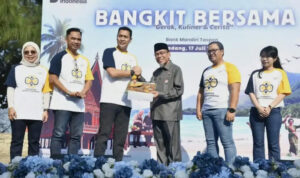 Wawako Padang dalam acara 'Bangkit Bersama, Gerak, Kuliner, Cerita' yang diselenggarakan Bank Mandiri Taspen (1)