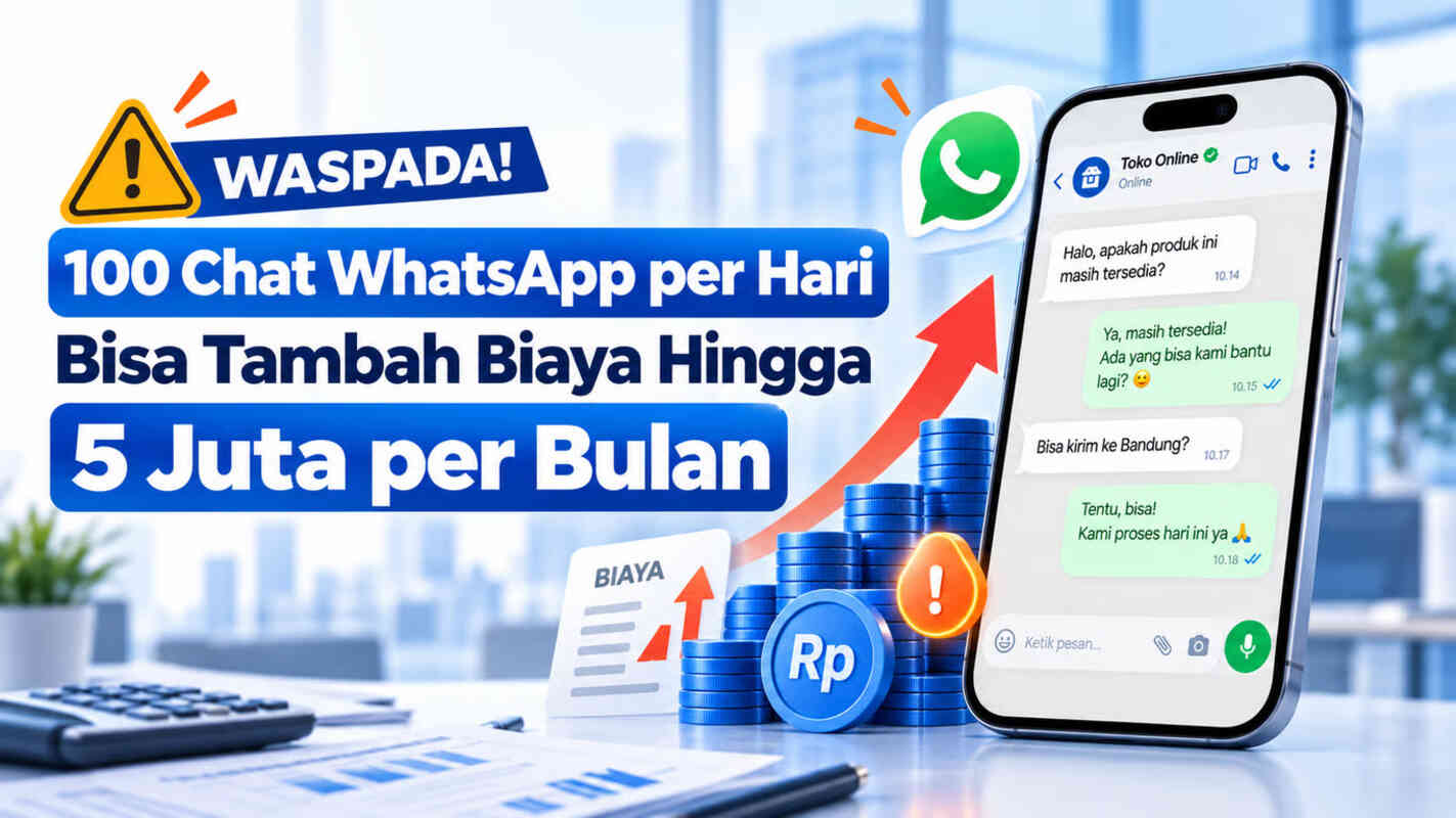 100 Chat WhatsApp per Hari Bisa Tambah Biaya hingga Rp5 Juta per Bulan
