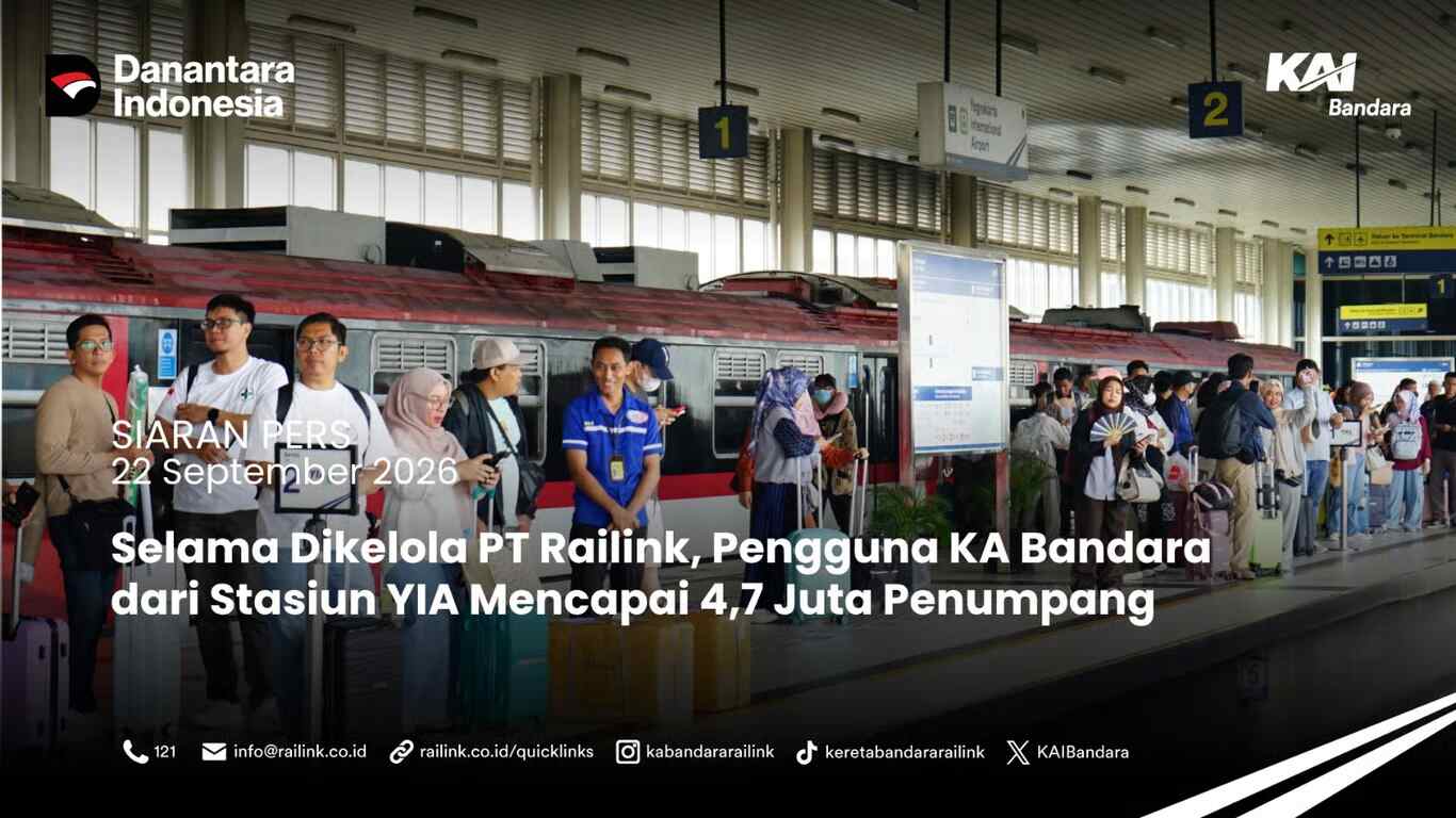 Pengguna KA Bandara dari Stasiun YIA