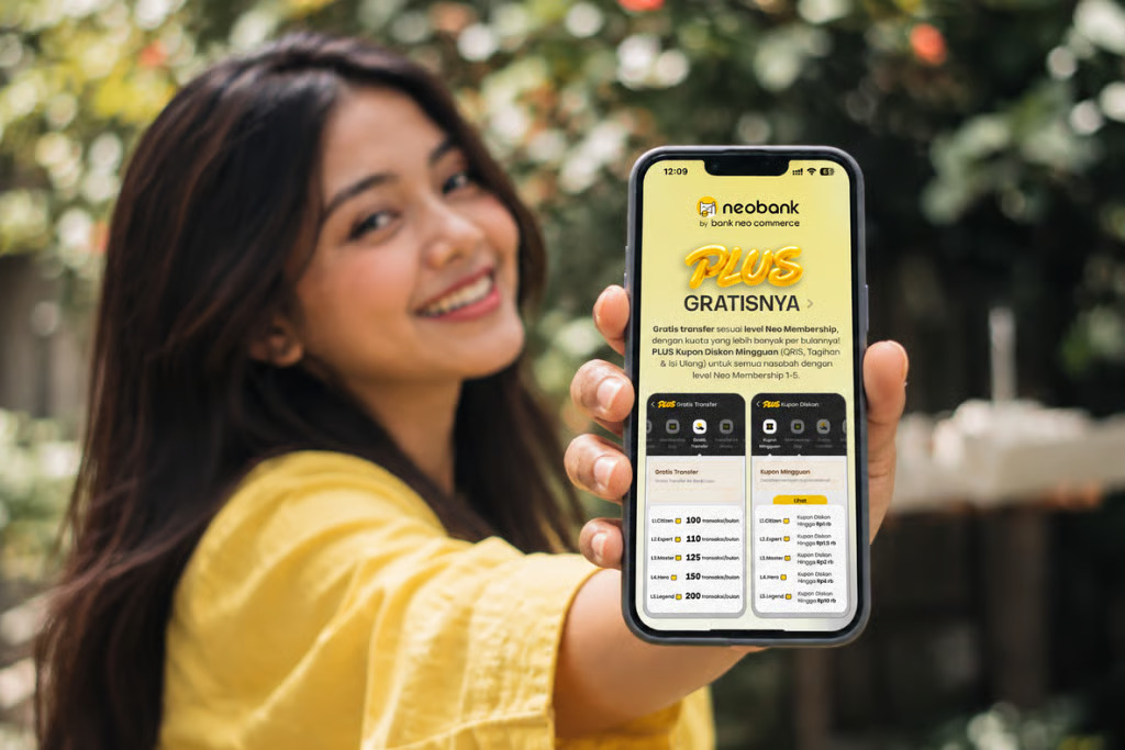 Plus Gratisnya dari neobank PLUS Kuota Gratis Transfer antarbank hingga 200 Kali per Bulan